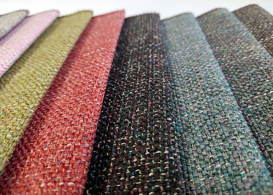 रंगीन पर्यावरण के अनुकूल असबाब कपड़ा 100% पॉलिएस्टर सोफा फर्निशिंग फैब्रिक