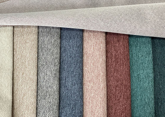 रंगीन सेनील फर्नीचर कपड़ा पॉलिएस्टर लिनन वस्त्र