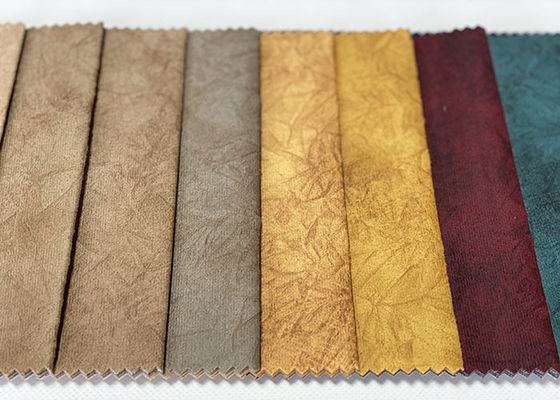 230gsm साबर चमड़ा सोफा कपड़ा पनरोक पॉलिएस्टर Microsuede कपड़ा